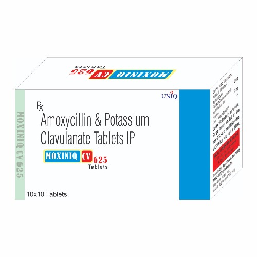 Moxiniq CV 625 - Amoxicillin and potassium clavulanate tablets